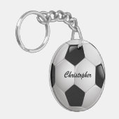 Voetbal  Football Sleutelhanger (Voorkant Links)