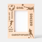 Voetbal (Football) Speler Aangepaste naam Gegraveerde Lijstjes (Voorkant)