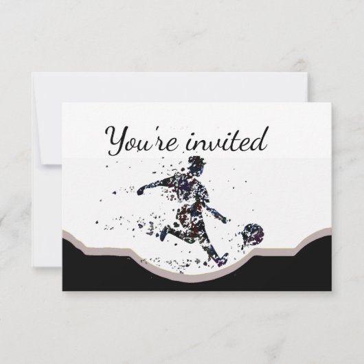 Voetbal Football Speler Sport Verjaardagsfeest Kaart (Voorkant)