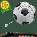 Voetbal Football spelruimte Zwart-wit Dartbord<br><div class="desc">Voetbal Football-spelruimte Zwart-witte bal "Sportdecor",  Dart Board coach,  cool,  voor mannen,  grappig,  bal,  teamsporten,  teams,  memorabilia,  honkbaltouringcars, </div>