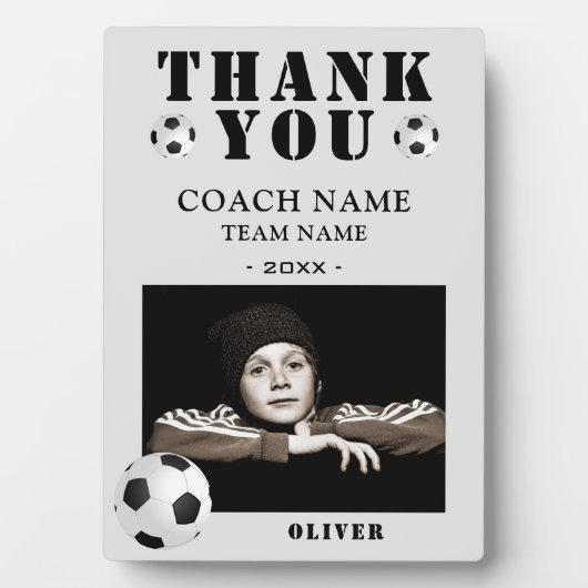 Voetbal Football Sport Foto Coach Fotoplaat (voorkant)