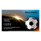 Voetbal | Football-sportcoach Magnetisch Visitekaartje (Voorkant)