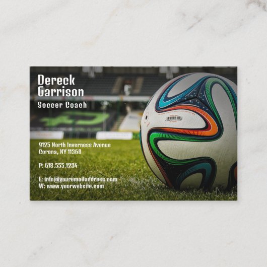 Voetbal | Football-sportcoach Visitekaartje (Voorkant)