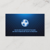 Voetbal | Football-sportcoach Visitekaartje (Achterkant)