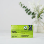 Voetbal | Football-sportcoach Visitekaartje (Staand voorkant)