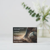 Voetbal | Football-sportcoach Visitekaartje (Staand voorkant)