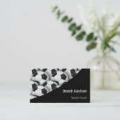 Voetbal | Football-sportcoach Visitekaartje (Staand voorkant)