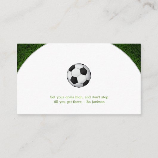 Voetbal | Football-sportcoach Visitekaartje (Achterkant)