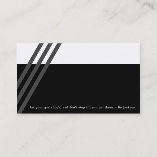 Voetbal | Football-sportcoach Visitekaartje (Achterkant)