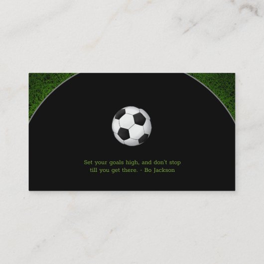 Voetbal | Football-sportcoach Visitekaartje (Achterkant)