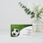 Voetbal | Football-sportcoach Visitekaartje (Staand voorkant)