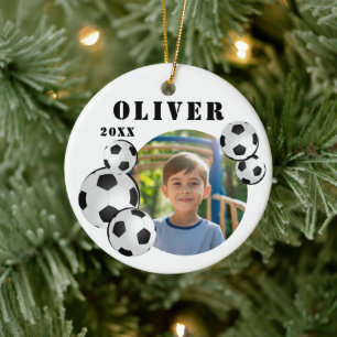 Voetbal Football Sportfoto Keramisch Ornament
