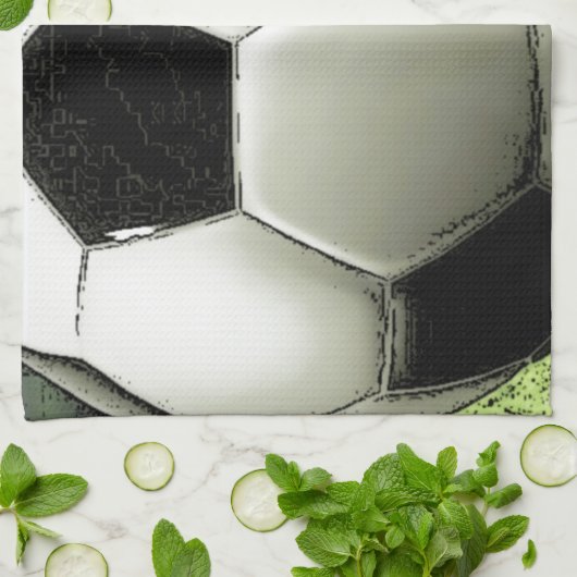 Voetbal - Football Theedoek (Gevouwen)