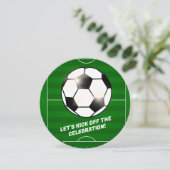Voetbal Football Thema Verjaardagsfeest Evenement Kaart (Staand voorkant)