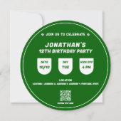 Voetbal Football Thema Verjaardagsfeest Evenement Kaart (Achterkant)