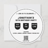 Voetbal Football Thema Verjaardagsfeest Evenement Kaart (Voorkant)