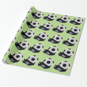 Voetbal/Football thema voetbal Cadeaupapier