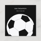 Voetbal Football Trainer Coach Vierkante Visitekaartje (Voorkant)