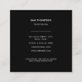 Voetbal Football Trainer Coach Vierkante Visitekaartje (Achterkant)