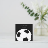 Voetbal Football Trainer Coach Vierkante Visitekaartje (Staand voorkant)