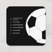 Voetbal Football Trainer Social Media Pictogrammen Vierkante Visitekaartje (Achterkant)