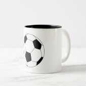Voetbal (Football) Tweekleurige Koffiemok (Voorkant rechts)