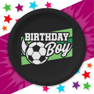 Voetbal Football Verjaardagsfeestje Kids Verjaarda Papieren Bordje