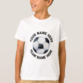 Voetbal Football Voeg Jouw naam gepersonaliseerd t T-shirt (Voorkant)