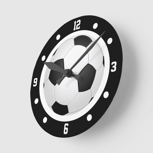 Voetbal Football Voetbal zwart-wit Ronde Klok (Hoek)