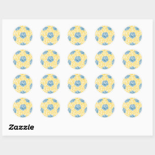Voetbal Football Word Art Ronde Sticker