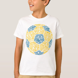 Voetbal Football Word Art T-shirt