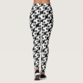 Voetbal (Football) Zwart-wit legende Leggings (Achterkant)
