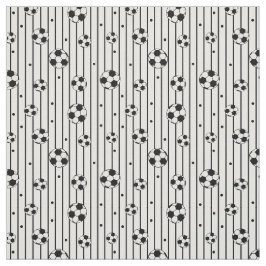 Voetbal Footballs op zwart-wit strepen Stof