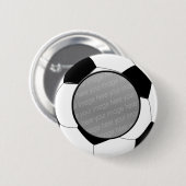 Voetbal foto badge ronde button 5,7 cm (Voorkant /achterkant)