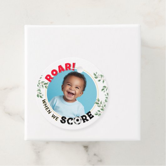 Voetbal Foto Bedankjes Labels (In situ)