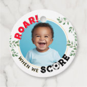 Voetbal Foto Bedankjes Labels (Voorkant)