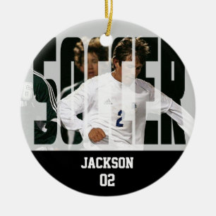 Voetbal ⚽ Foto Keepomwille Keramisch Ornament