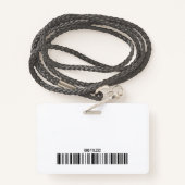 voetbal Foto Logo Barcode Sjabloon Coach Blue Badge (Achterkant met draagriem)