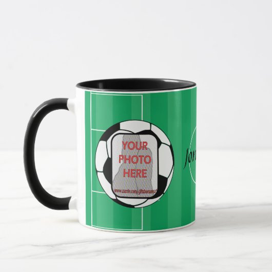 voetbal foto mok (Links)
