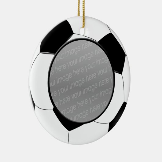 Voetbal foto ornament (Rechts)