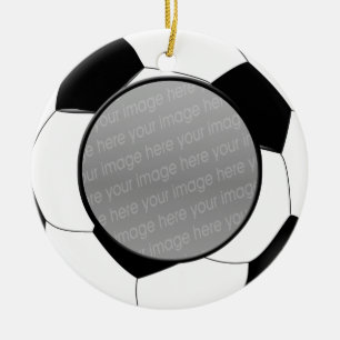 Voetbal foto ornament