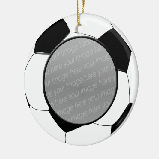 Voetbal foto ornament (Links)