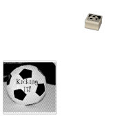 Voetbal Foto Rubberstempel (Gestempeld)