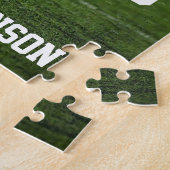 Voetbal Foto Speler Naam Team Nummer en Logo Legpuzzel (Zijkant)
