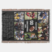 Voetbal fotocollage deken (Voorkant)