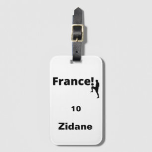 Voetbal Frankrijk, aanpasbaar Bagagelabel
