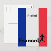 Voetbal Frankrijk, aanpasbaar Briefkaart (Voorkant / Achterkant)
