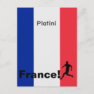 Voetbal Frankrijk, aanpasbaar Briefkaart