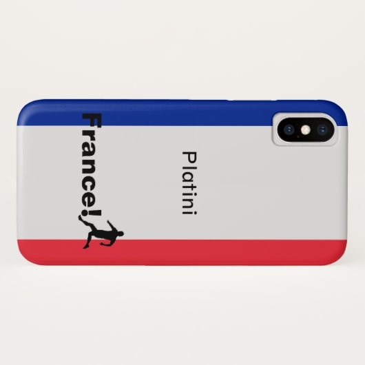 Voetbal Frankrijk, aanpasbaar Case-Mate iPhone Case (Achterkant (horizontaal))