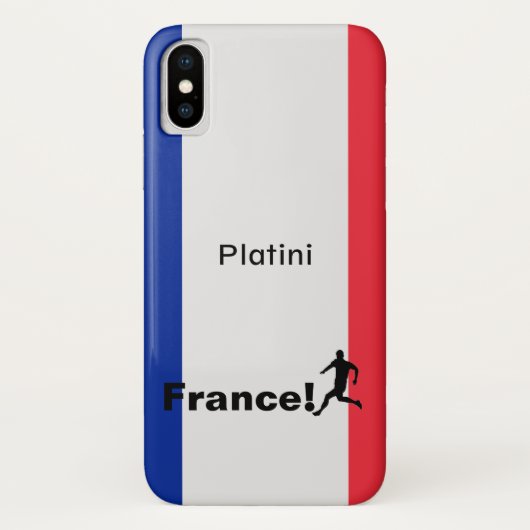 Voetbal Frankrijk, aanpasbaar Case-Mate iPhone Case (Achterkant)